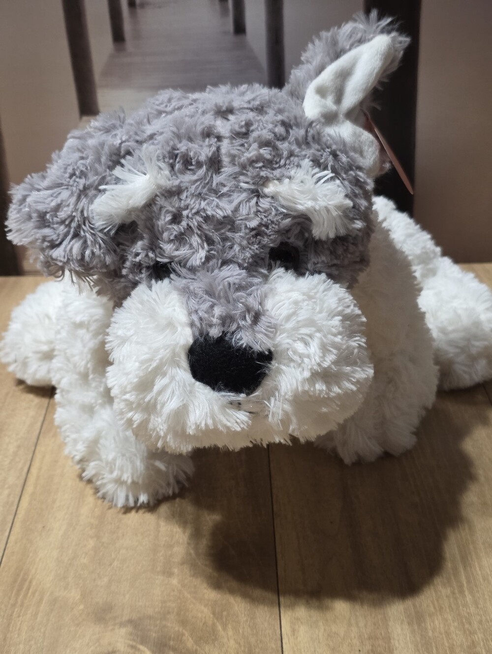 Fiesta Old English Sheepdog Plush Dog White and Gray Soft Cuddly Pet Toy